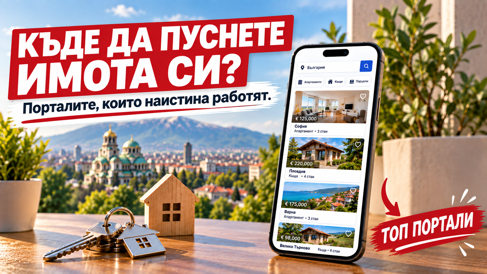 Портали в които да публикувам имот (апартамент, къща или друго) за продажба в България